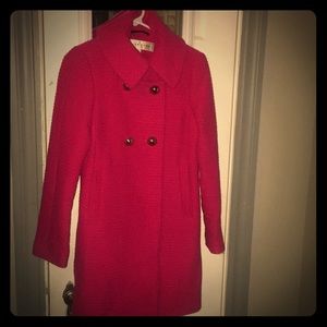 Trina Turk pink pea coat